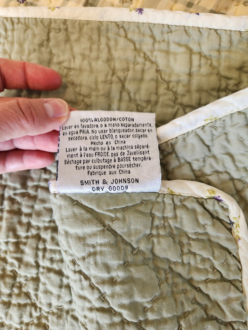 Smith & Johnson Vintage 100% Cotton Stitch Floral Quilt & Shams King Grandmacore - Picture 5 of 10